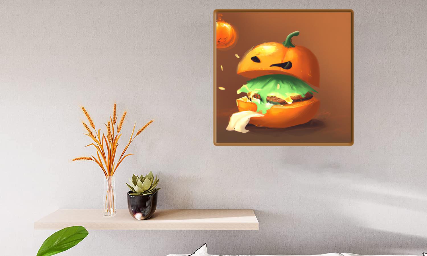 Alternative view of Pumpkin Burger Canvas Print Canvas, Poster