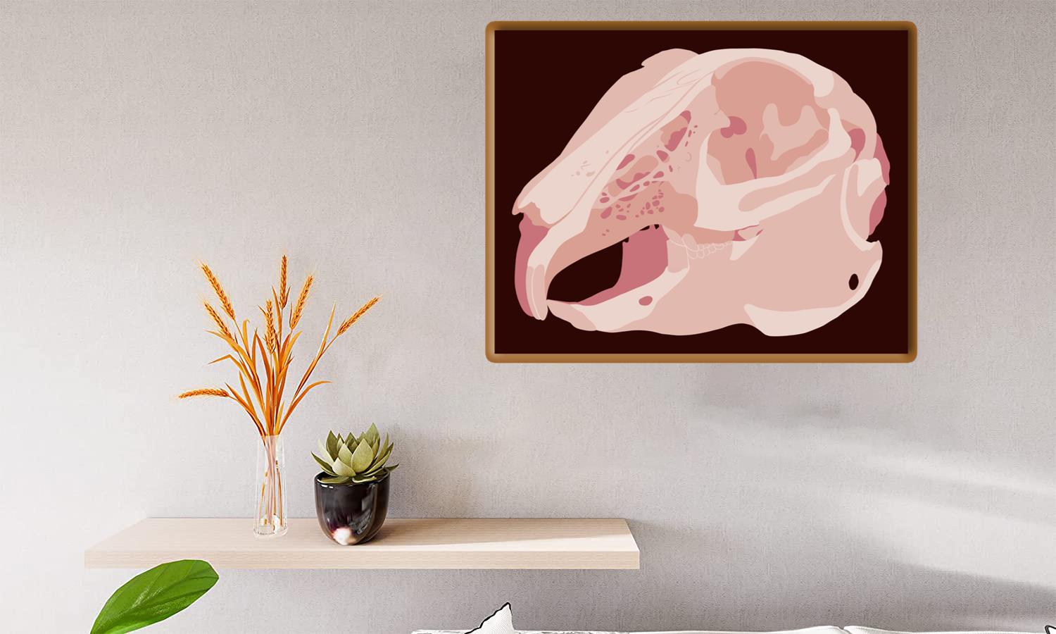 Alternative view of Rabbit Skull Canvas Print Canvas, Poster