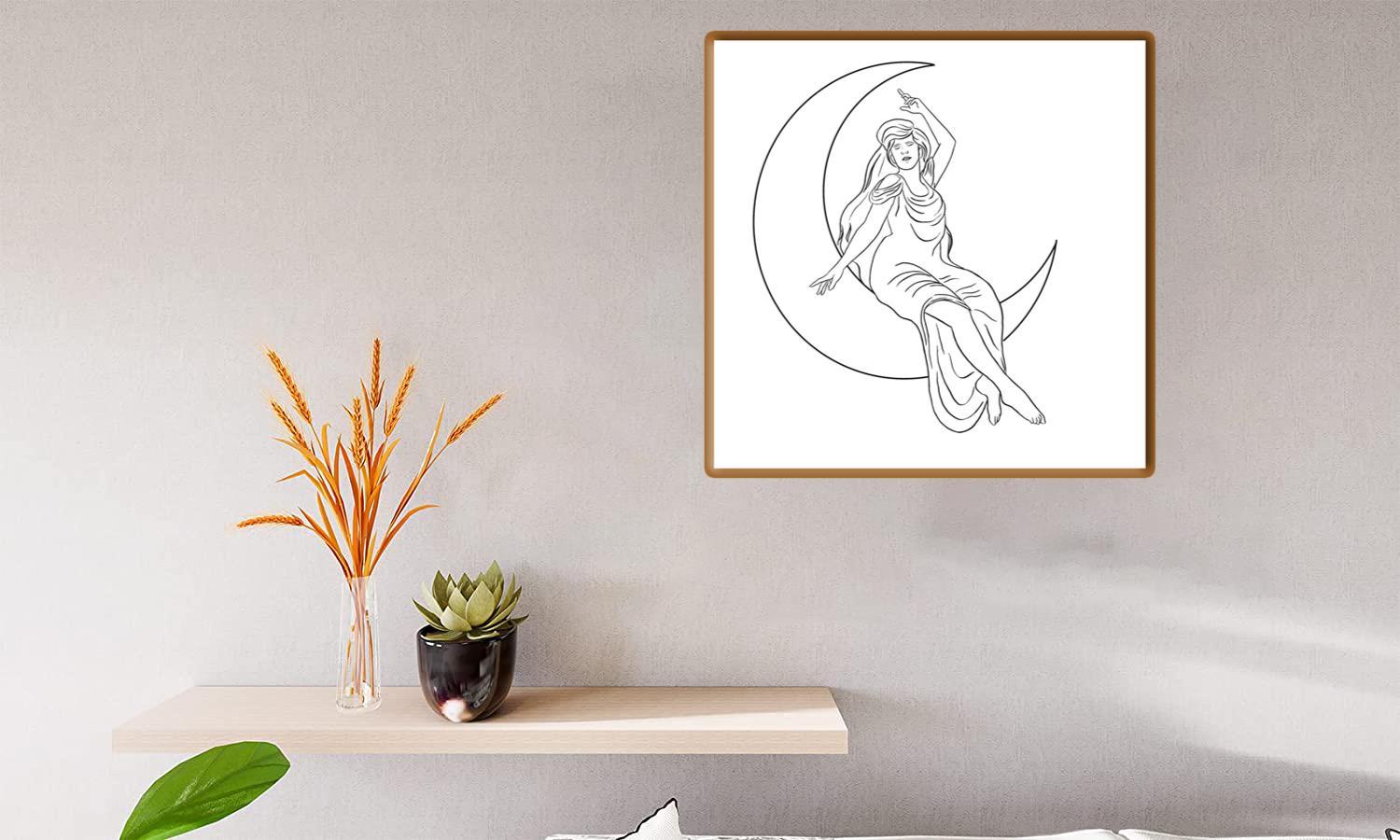 Alternative view of She Hangs The Moon Canvas Print Canvas, Poster