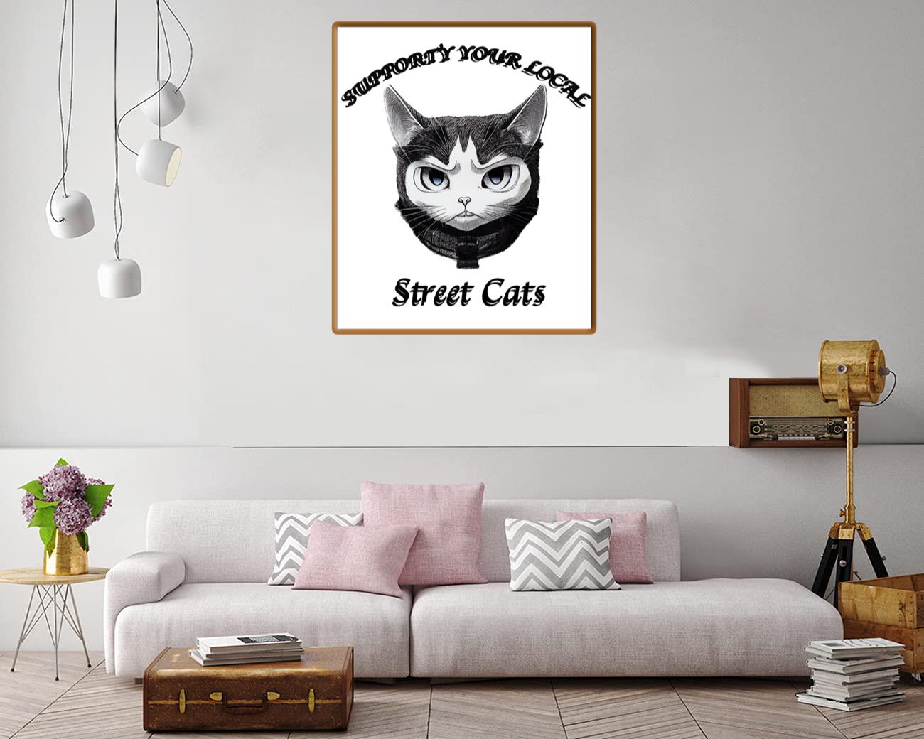 Street Cats Canvas Print Canvas, Poster Street Cats Canvas Print Canvas, Poster