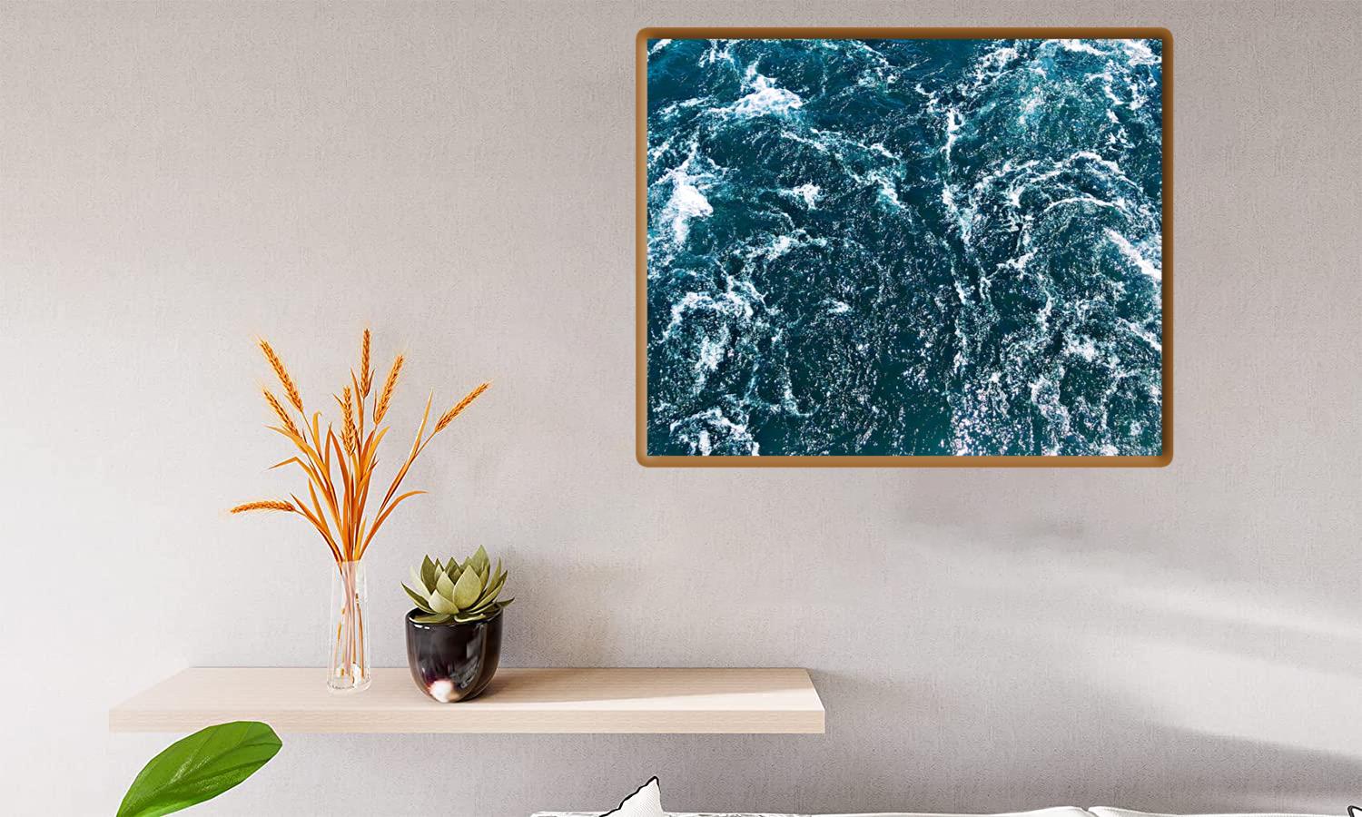 Alternative view of White Foam Blue Ocean Waves Canvas Print Canvas, Poster